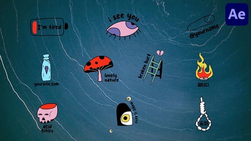 Acid Titles for After Effects