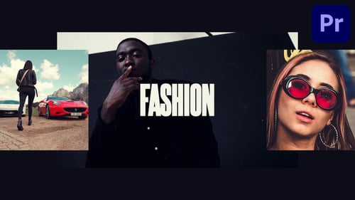 Dynamic Fashion Slideshow Opener with Kinetic Typography