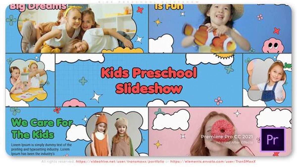 Kids Preschool Slideshow, Video Displays ft. children & brain animation ...