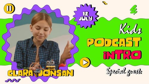 Animated Kids Podcast & Vlog Introduction