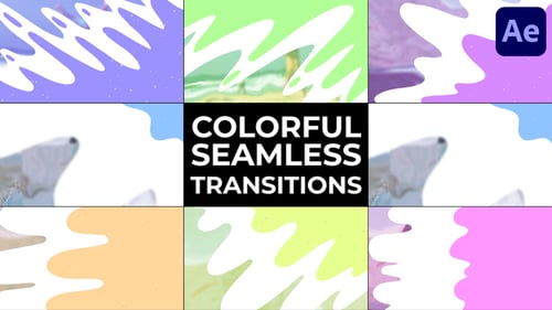 Dynamic Colorful Fluid Shape Transitions