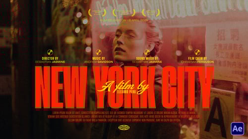 Dynamic Film Titles and Credits with Cinematic Motion Graphics