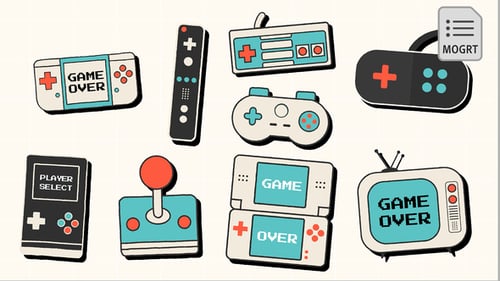 Elemento de console de jogos | MOGRT