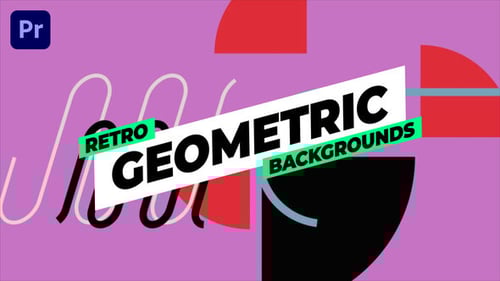 Animated Retro Geometric Backgrounds Pack