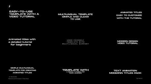 Mechanical Animation-Titles | FCPX & Apple Motion