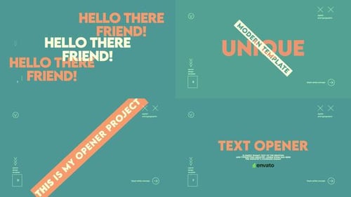 Modern Kinetic Typography Opener for Dynamic Text Animation