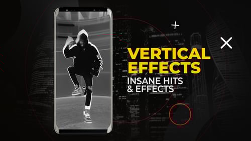 Dynamic Vertical Effects Pack with Glitch and Neon Styles