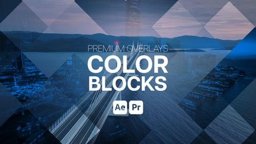 Dynamic Color Block Transitions and Video Overlays