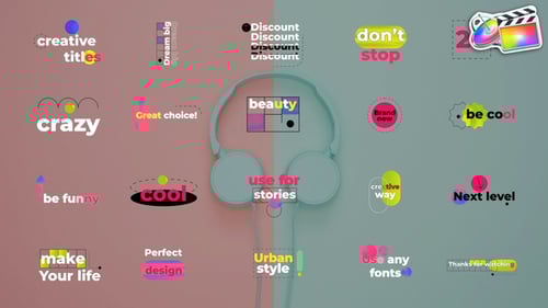 Colorful Stylish Titles for FCPX