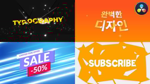 Energetic Typography for DaVinci Resolve