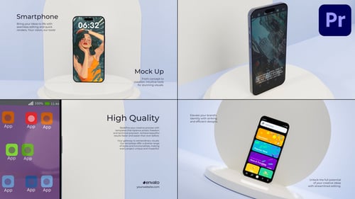 Animated Smartphone Mockup for UI and App Design Showcase