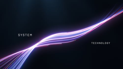 Futuristic Digital Opener with Glowing Lines