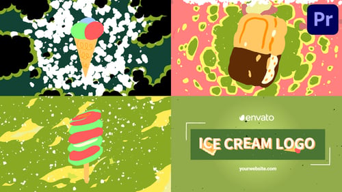 Ice Cream Morphing Logo Opener for Premiere Pro