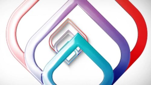 Modern Glossy Fluid Line Logo Reveal