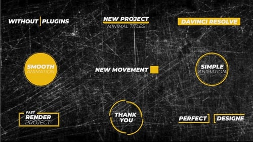 Minimal Titles Davinci Resolve 02