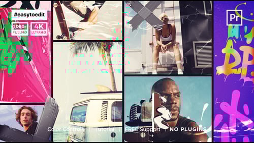 Dynamic Urban Multi-Screen Intro with Grungy Textures