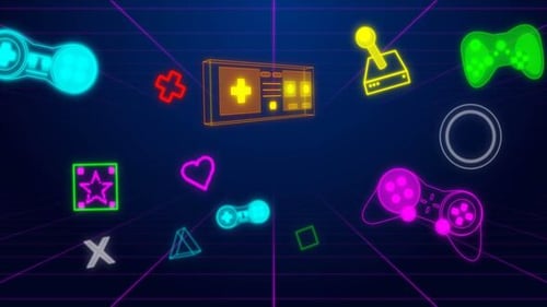 Gaming Icon Loopable Overlay