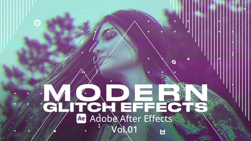 Modern Glitch Effects 01 Ae