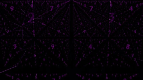 animation de fond de nombres aléatoires