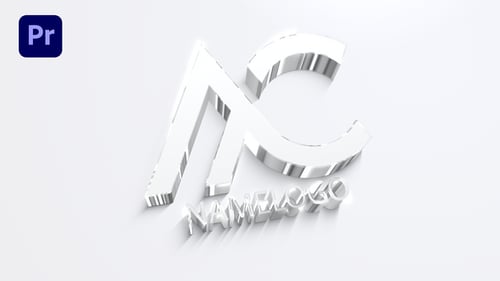 Dynamic 3D Logo Reveal with Fluid Chromatic Effects