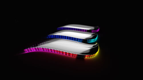 Futuristic Neon Glowing Logo Reveal Animation