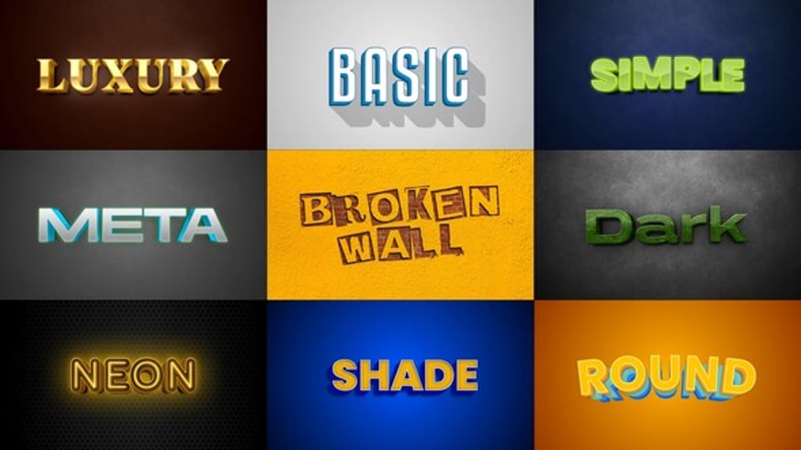 Dynamic Animated 3D Text Style Pack, Titles ft. 3d text title & 3d ...
