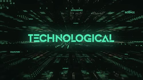 Palavra de dados digitais Sci Fi Tecnológica