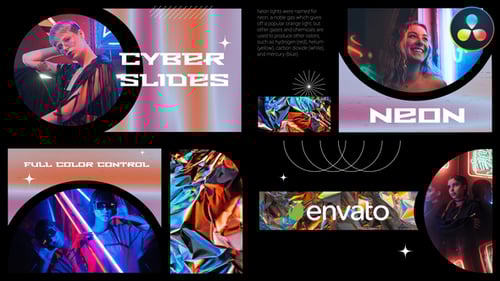 Cyber City Slideshow for DaVinci Resolve