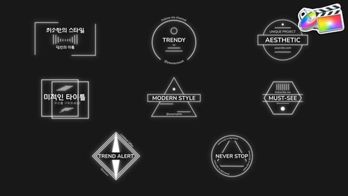 Aesthetic Modern Minimalist Titles and Lower Thirds