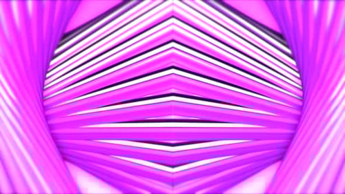 Vibrant Abstract Neon Geometric Loop Background