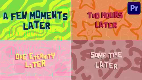 Colorful Time Cards for Premiere Pro