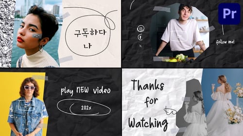 Handmade End Screens for Premiere Pro