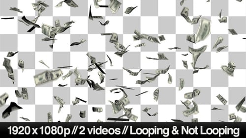 $100 Bills Raining Down in Front of You on Alpha