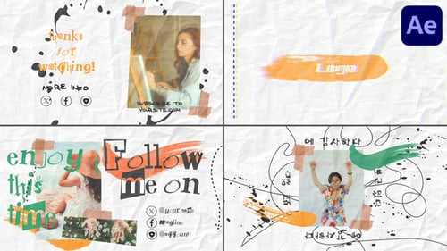 Crumpled Paper Slides for After Effects