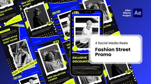 Social Media Reels - Fashion Street Promo After Effect Templates
