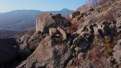 Mountain Range Seen From Above