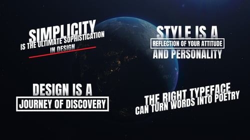 Dynamic Bold Text Animations: Modern Title Reveals