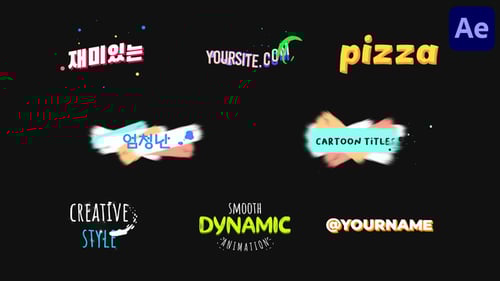 Modern Fluid and Quirky Animated Titles for Videos