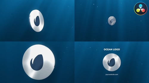 Ocean Underwater Logo for DaVinci Resolve