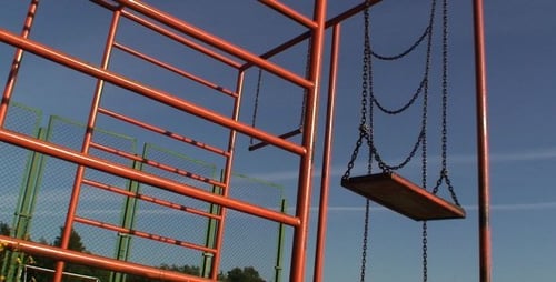 Leere Spielplatzansicht