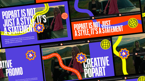 Pop Art Promo After Effect Template