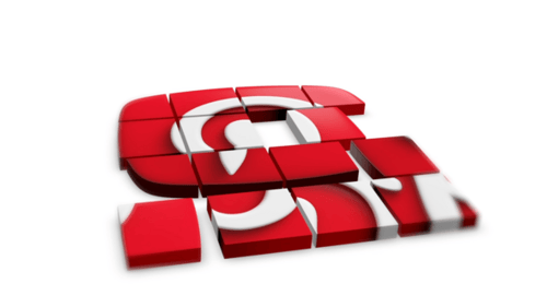 Dynamic Geometric Block Logo Reveal