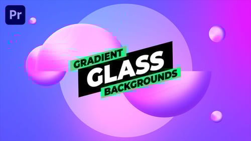Animated Abstract Gradient Backgrounds with Glassy Effects