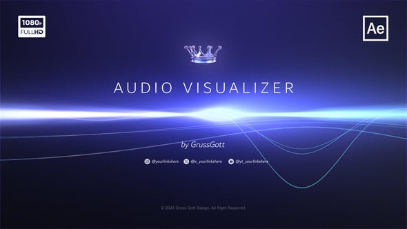 Dynamic Music Visualizer with Reactive Light Wave Display, Elements ft ...
