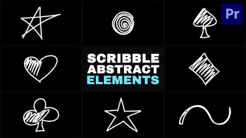 Scribble Abstract Elements | Premiere Pro MOGRT