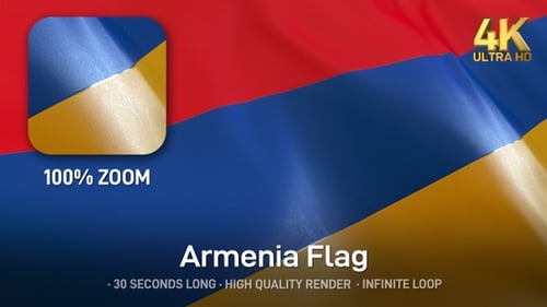 Realistic Waving Flag Animation Seamless Loop