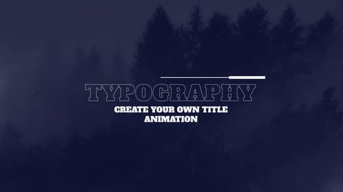 Modern Kinetic Text and Title Animations