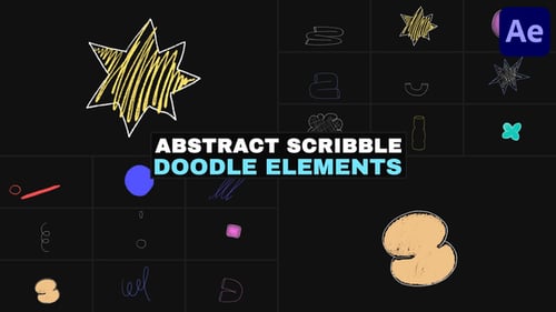 Animated Hand-Drawn Doodle Elements Pack