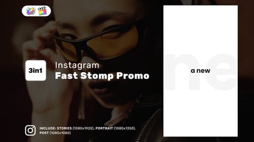 Instagram Fast Stomp Promo Reel for FCPX