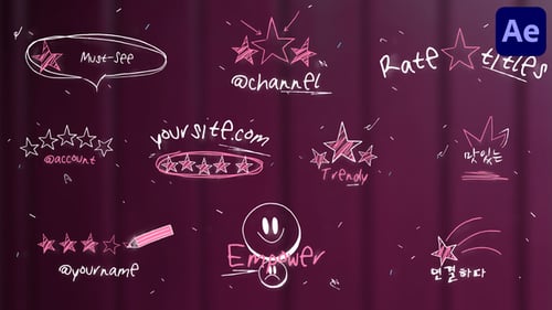 Títulos sorteados para After Effects